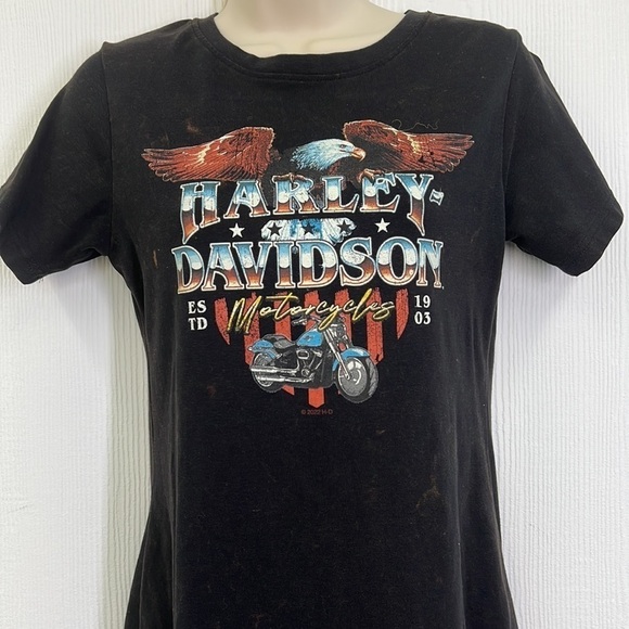 Harley Davidson - Bald Eagle Motorcycle New Smyrna Beach Fl Harley T Shirt XS - Picture 7 of 12